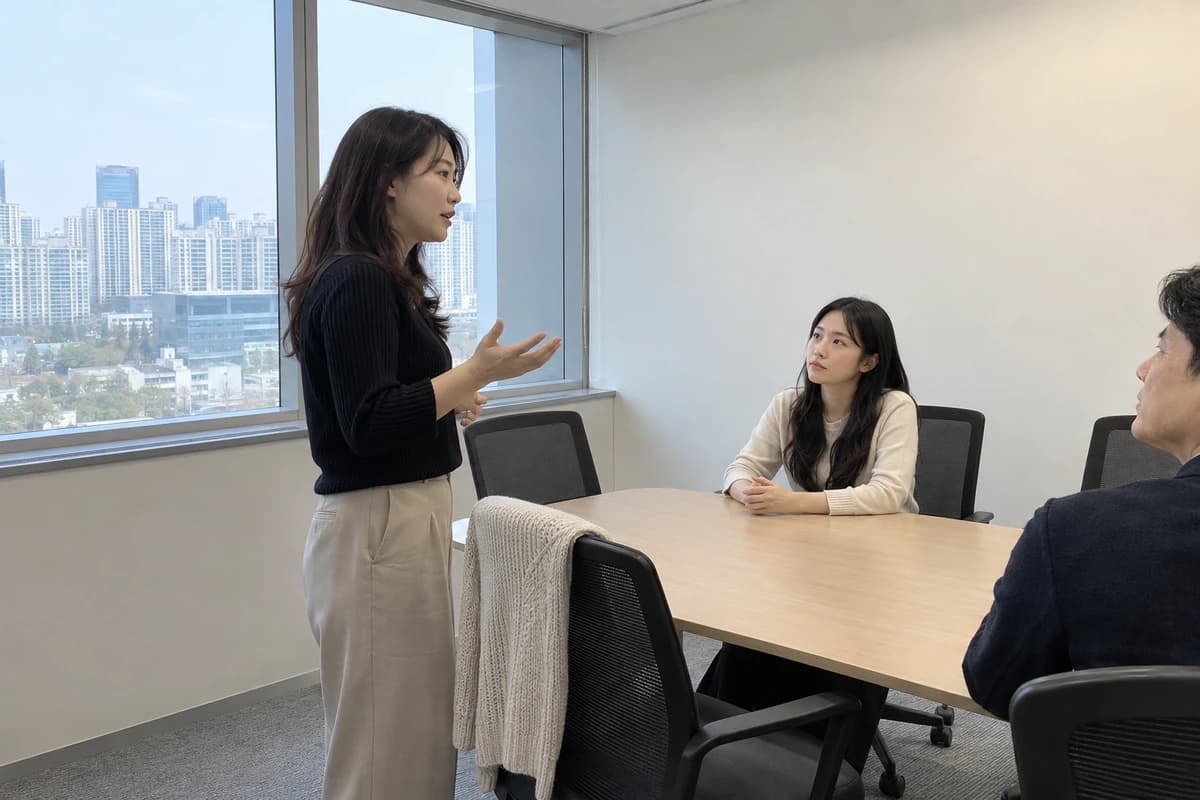 상관이 강한 사주에서 자주 보이는, 회의에서 먼저 의견을 꺼내는 30대 직원
