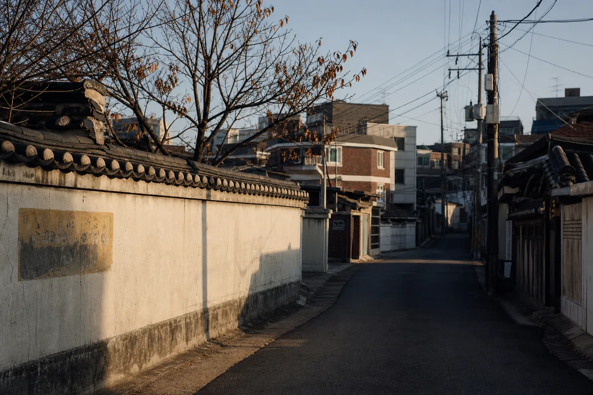 자미두수 대한이 바뀌는 10년 단위 전환을 빛과 그늘로 보여 주는 한국 골목 풍경